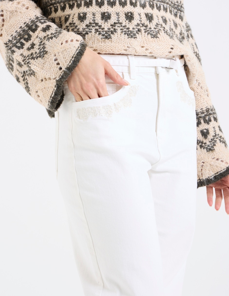 Jeans straight para mujer 4