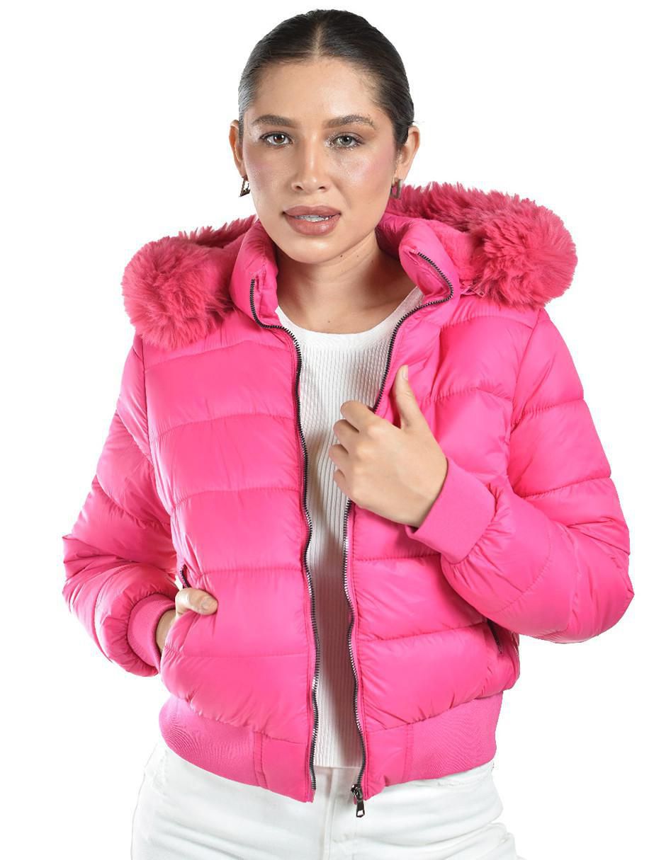 Chamarra Anorak Rosa Mujer Ropa Chamarra Guess Chamarra Rosa