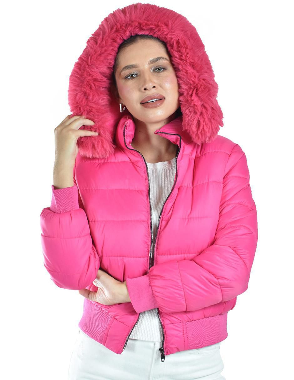 Chamarra acolchada impermeable para mujer 4