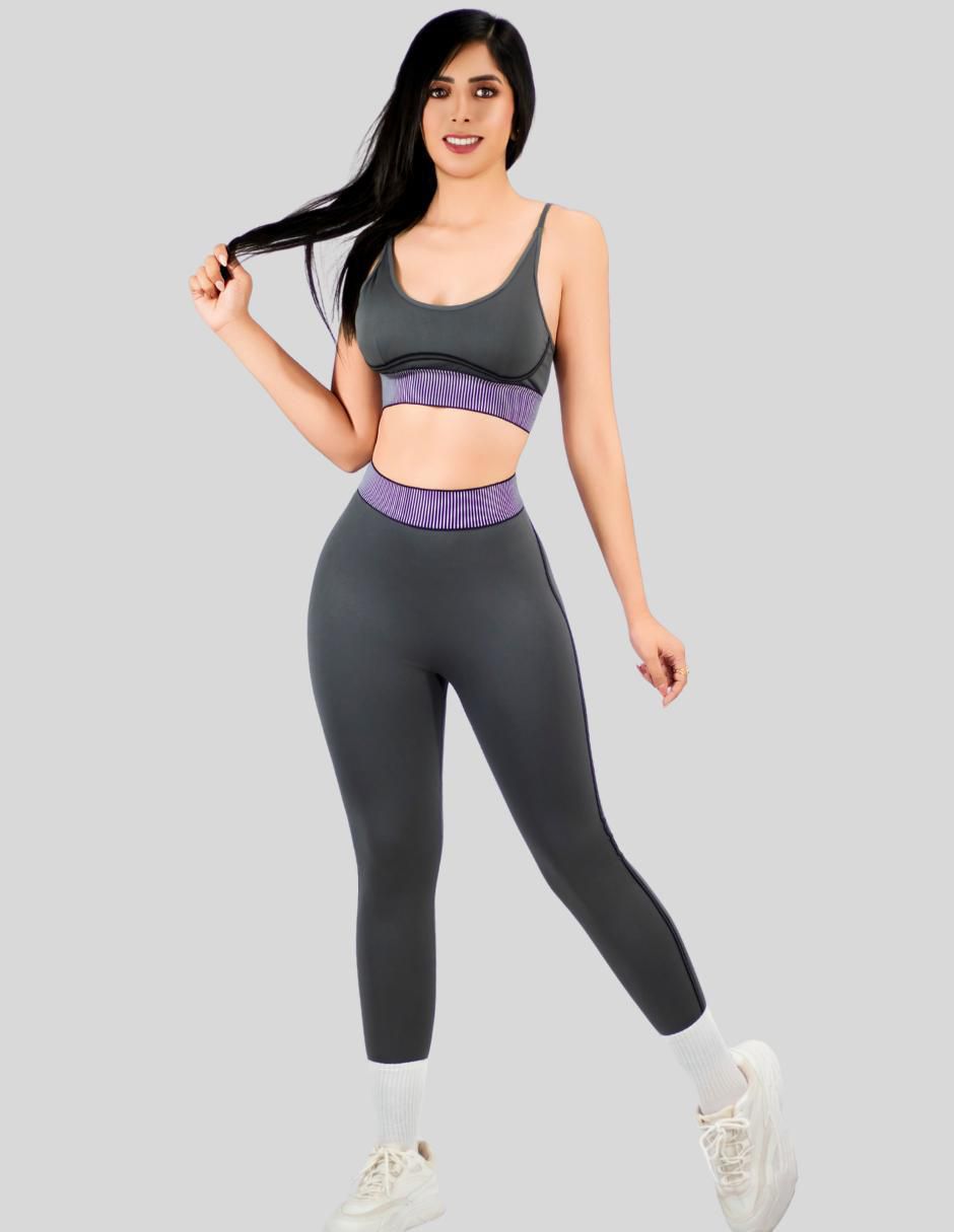 Conjunto entrenamiento malabis malabis yoga wear set "de" poliéster "para" mujer 2 piezas
