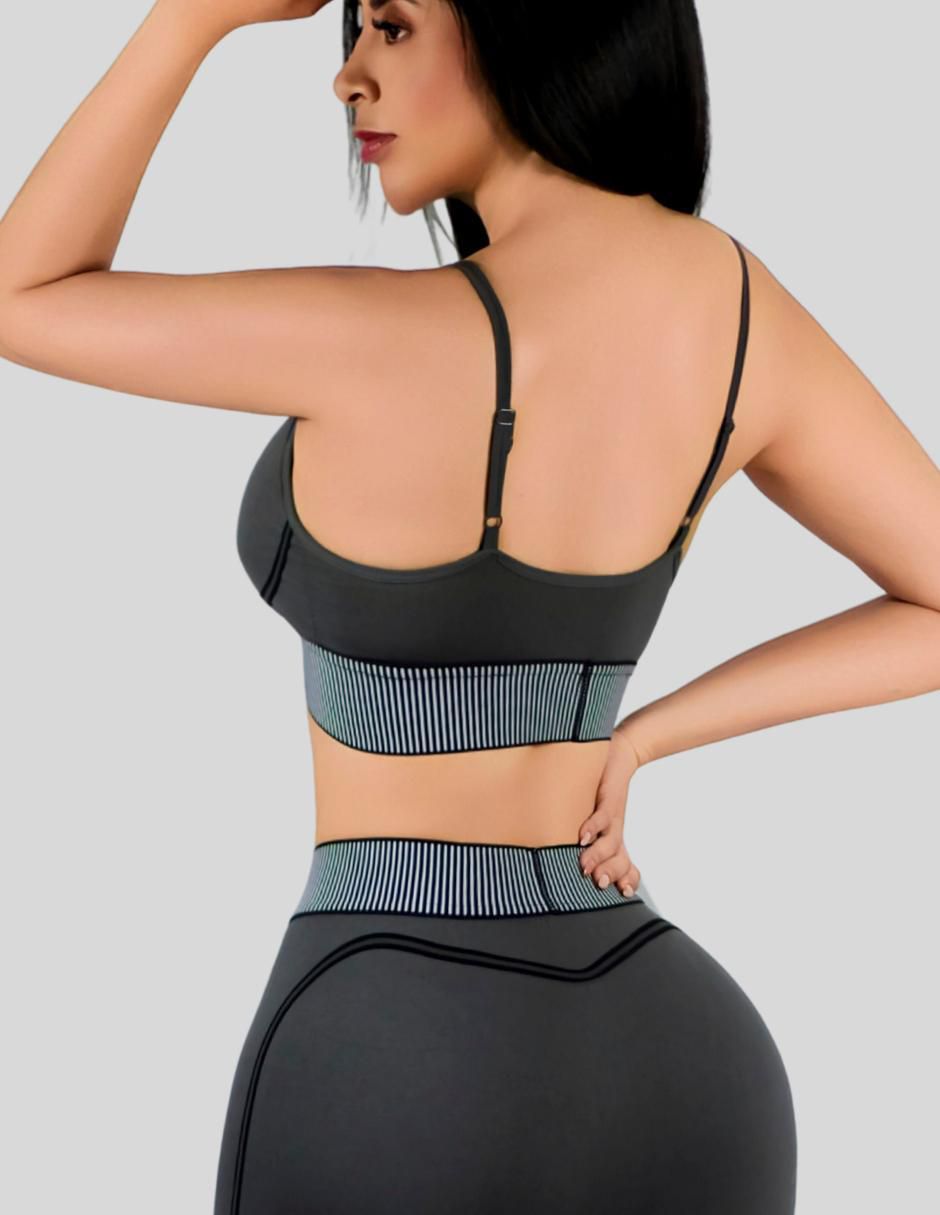 Conjunto entrenamiento malabis malabis yoga wear set "de" poliéster "para" mujer 2 piezas