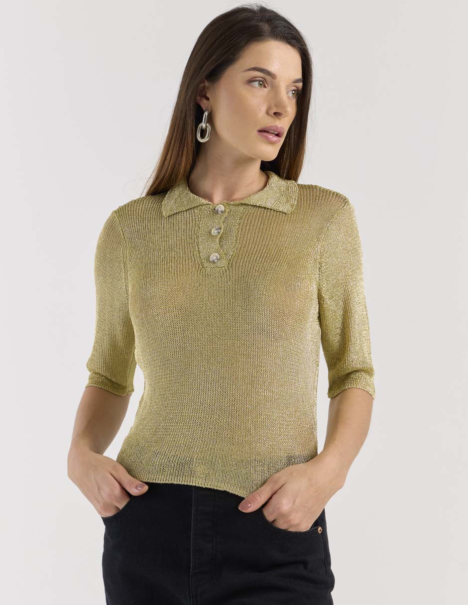 Blusa manga al codo para mujer 1