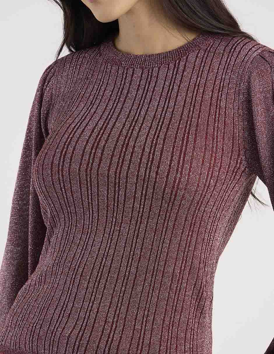 Suéter cuello redondo para mujer 4