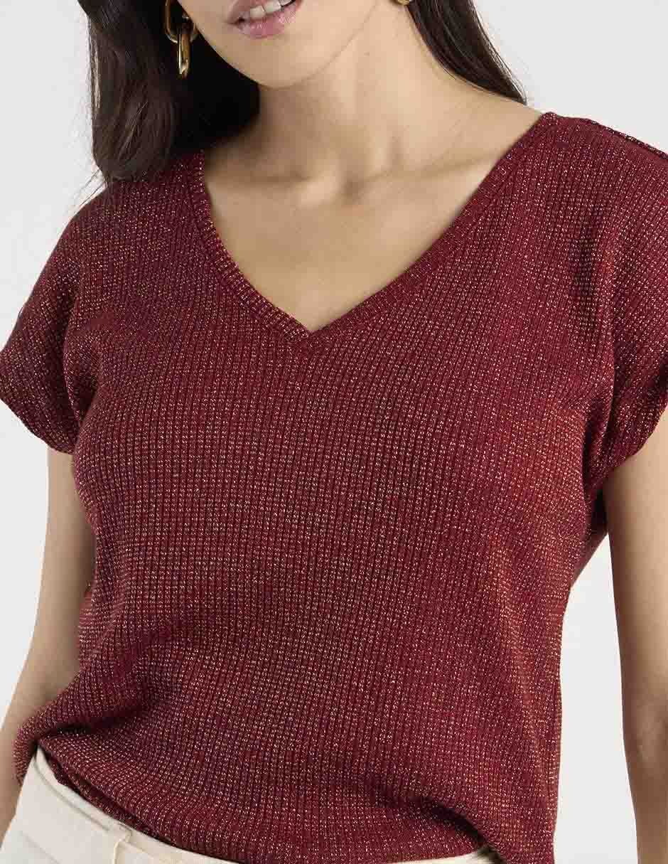 Blusa manga corta para mujer 4