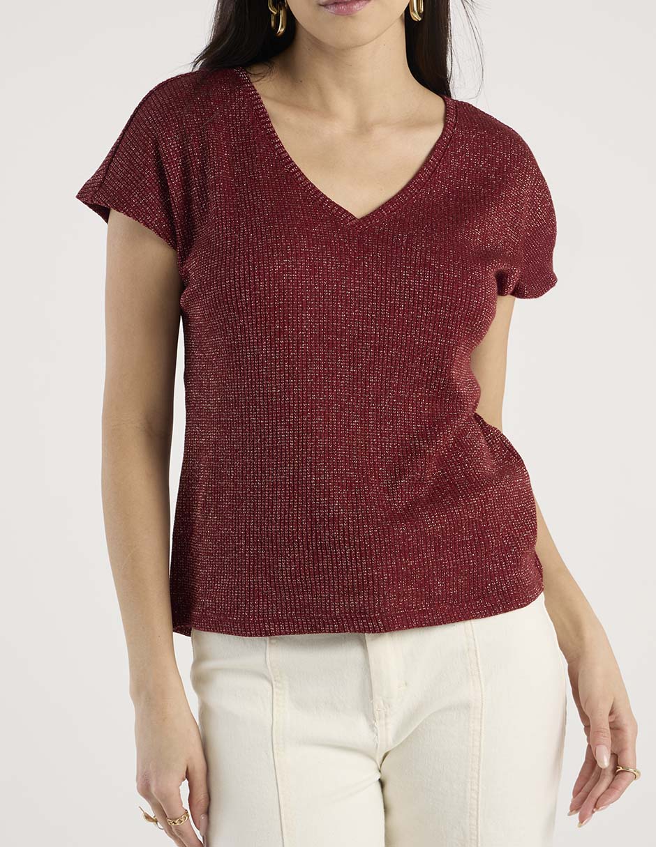 Blusa manga corta para mujer 5