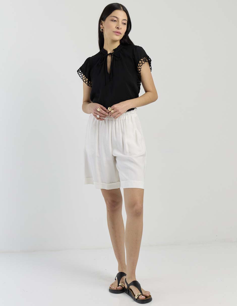 Blusa manga corta para mujer 3