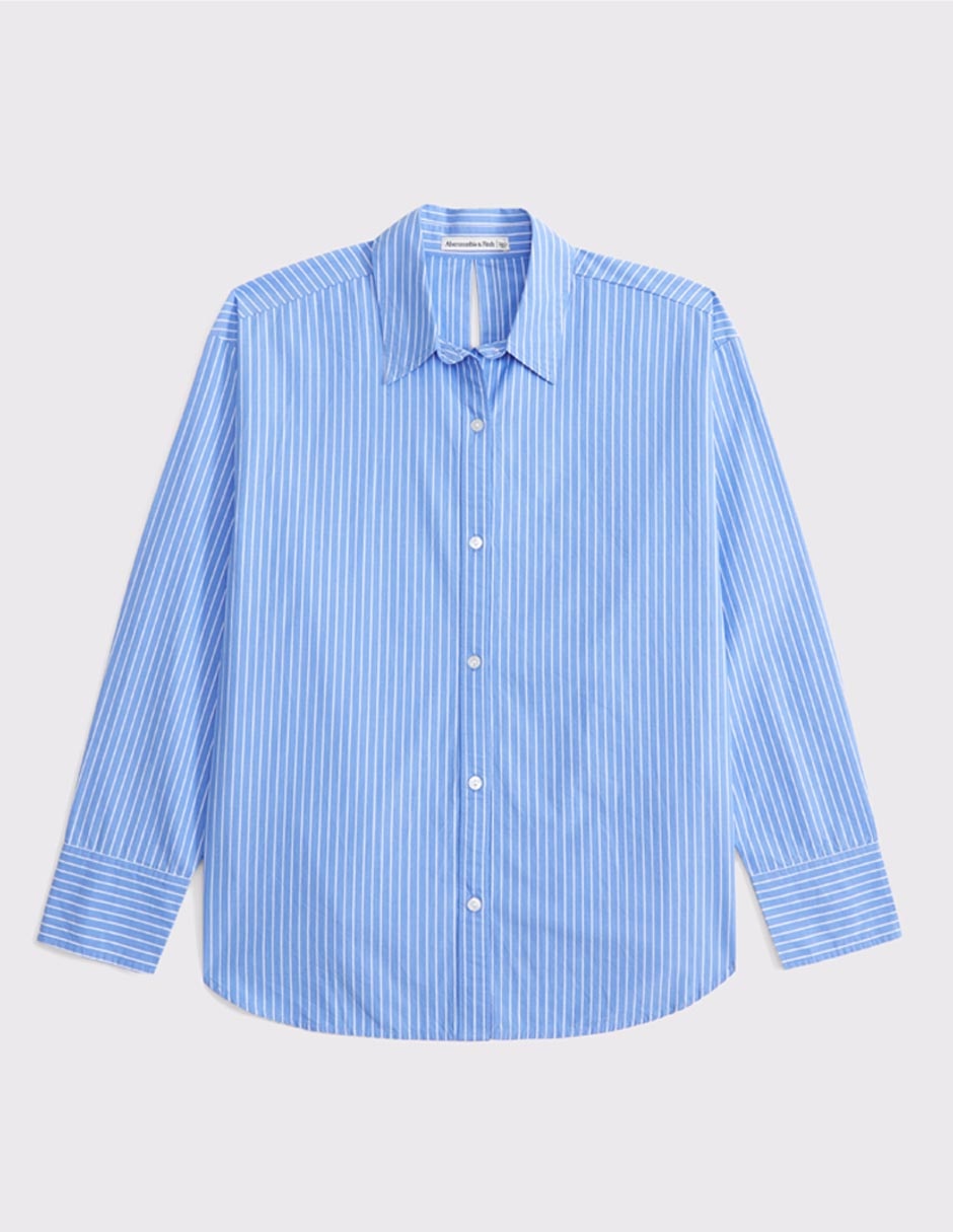 Camisa Abercrombie Fitch de algodón manga larga para mujer