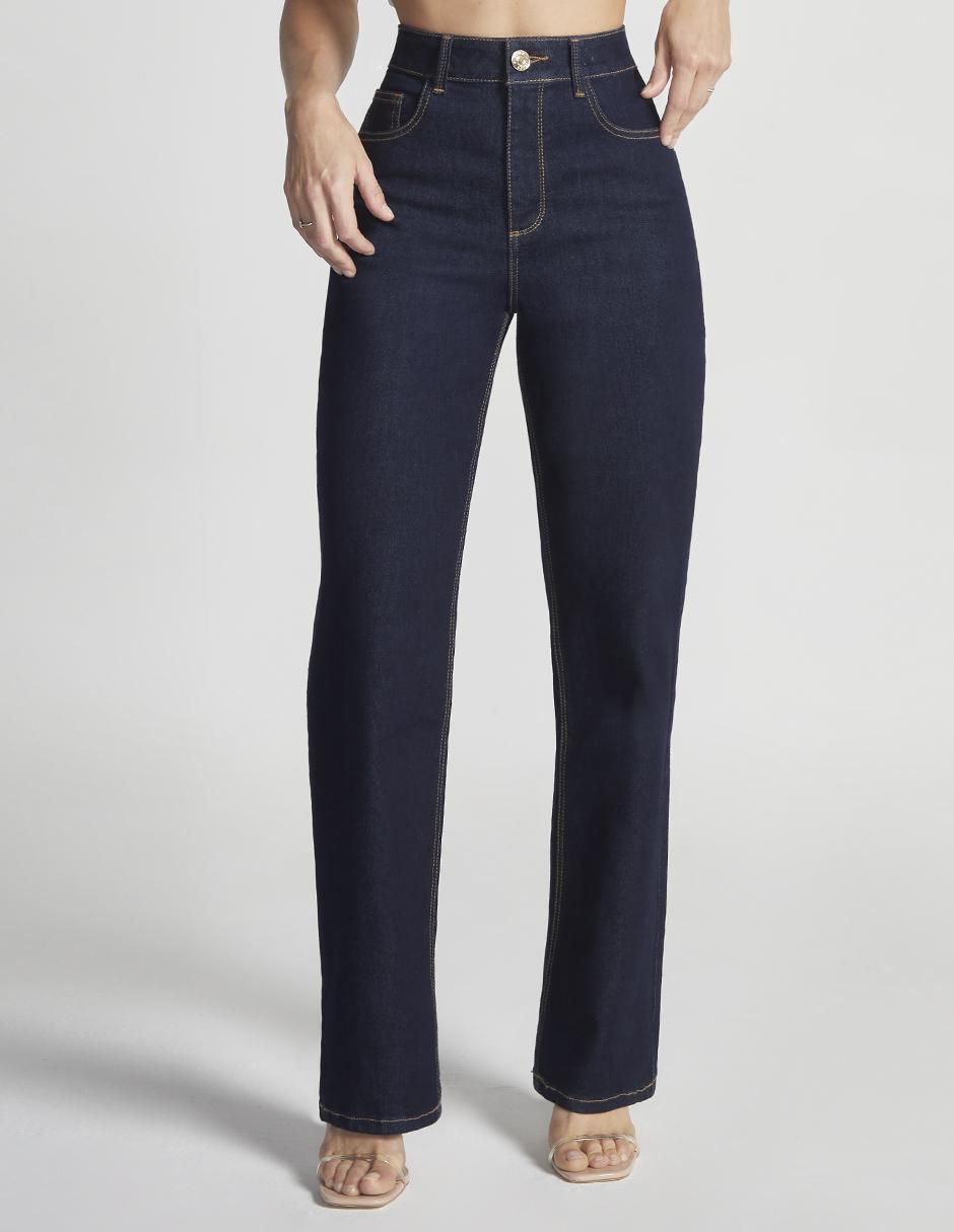 Jeans baggy corte cintura alta para mujer Jeans baggy corte cintura alta para mujer