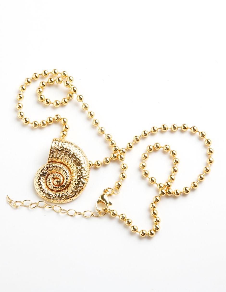 Collar de caracol Orviane de baño de oro 18 K 3