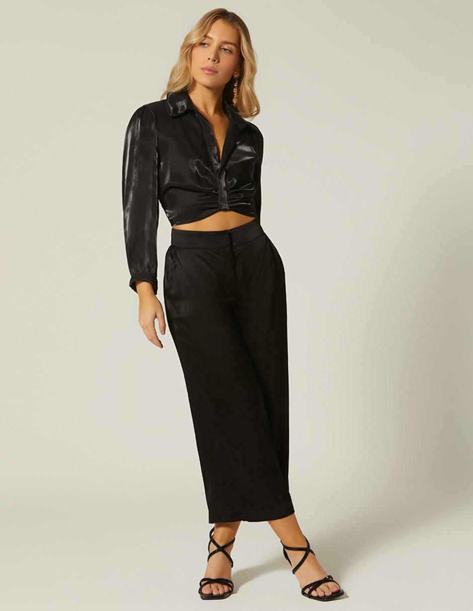 Pantalón capri Studio F amplio para mujer