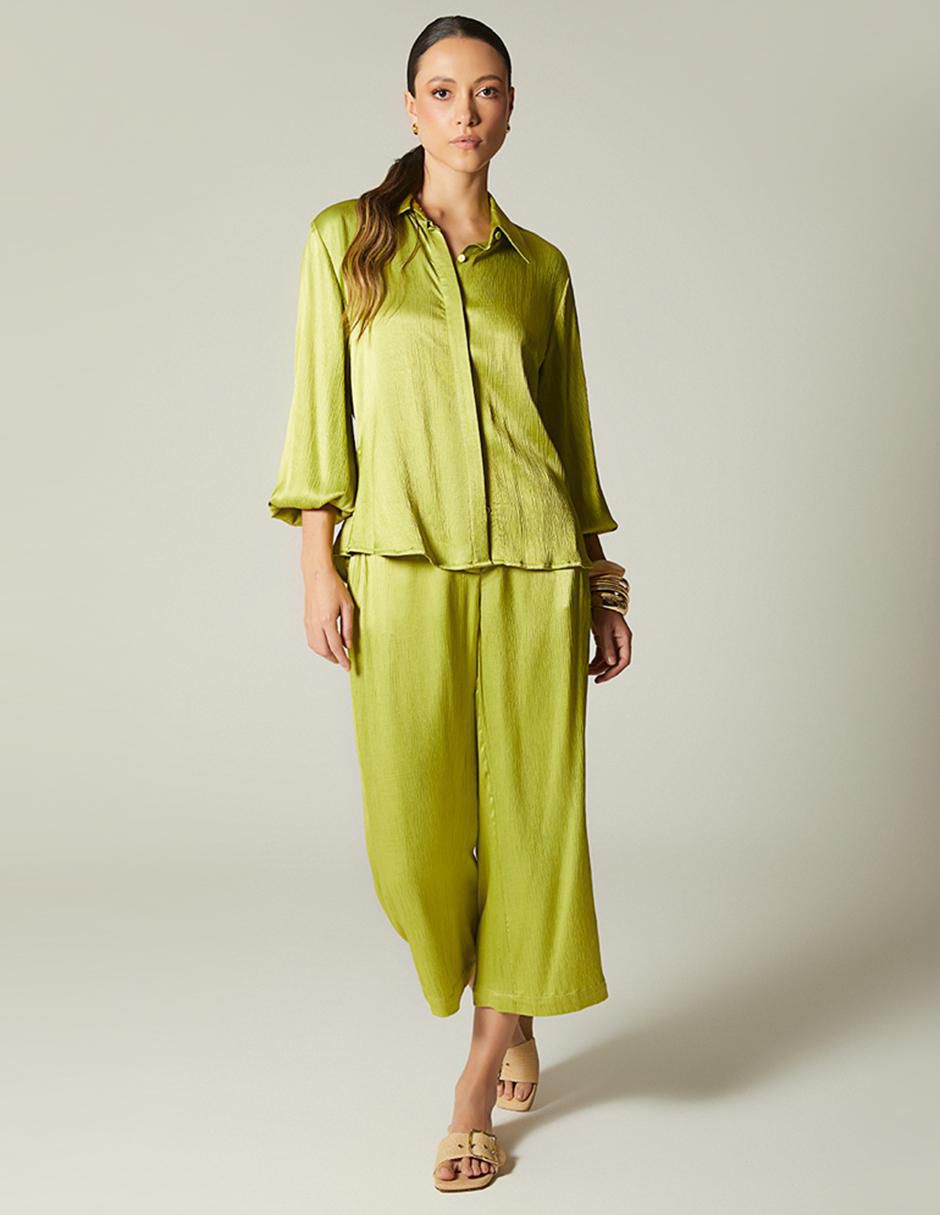 Pantalón capri amplio para mujer 3