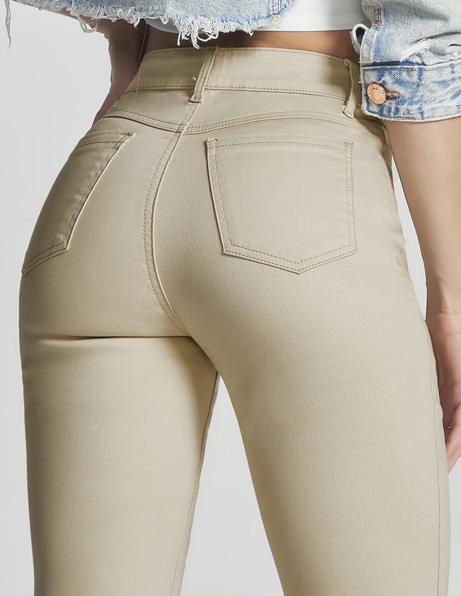 Jeans skinny corte cintura alta para mujer 6