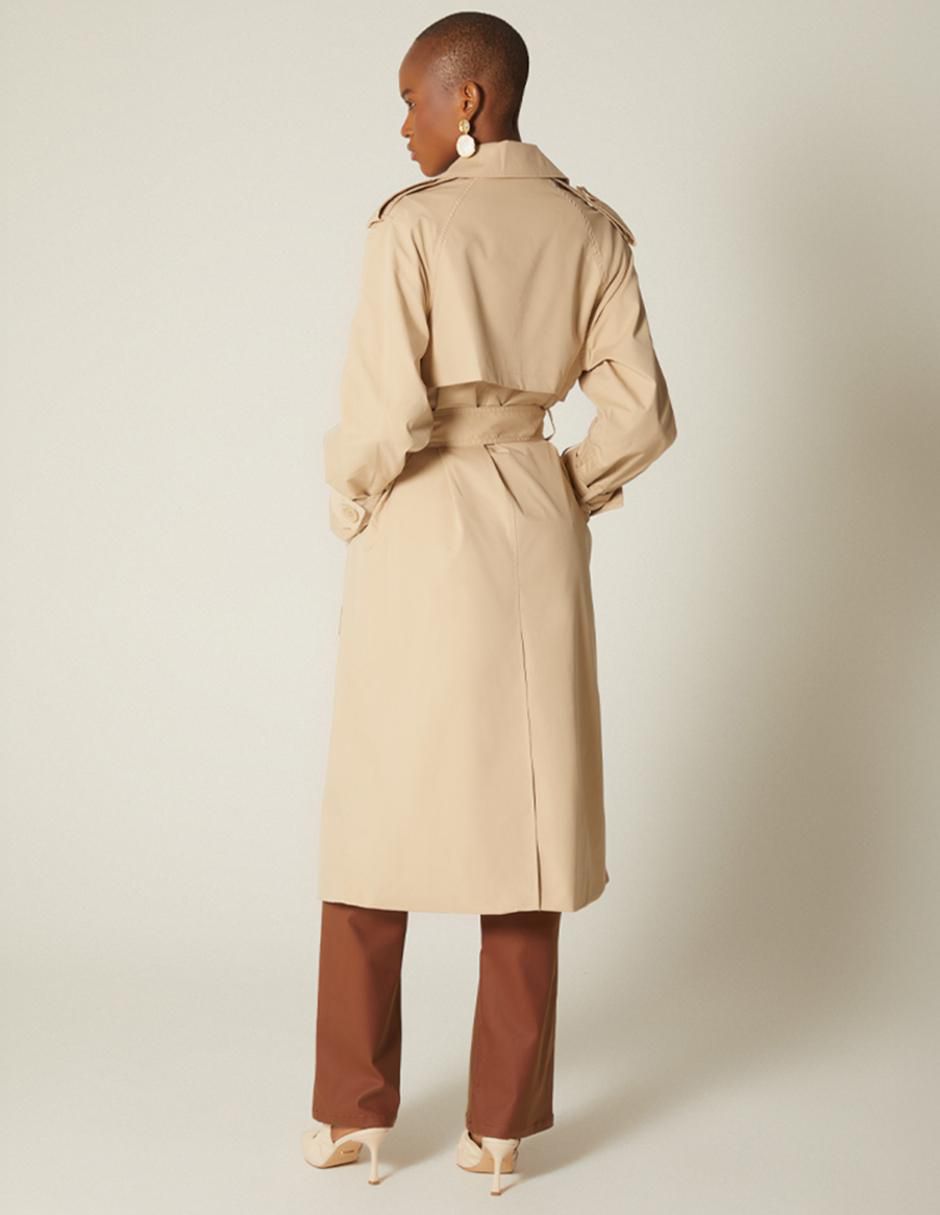 Gabardina con bolsillos para mujer 4