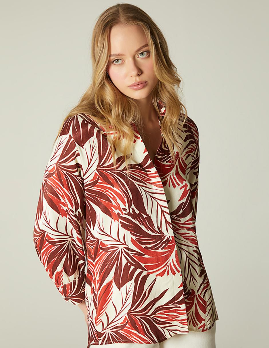 Blusa manga larga para mujer