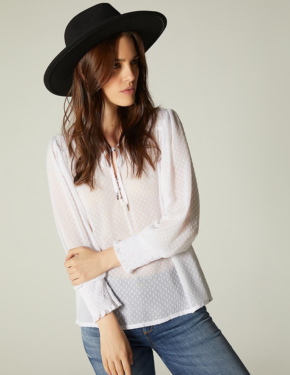 Blusa manga 3/4 para mujer