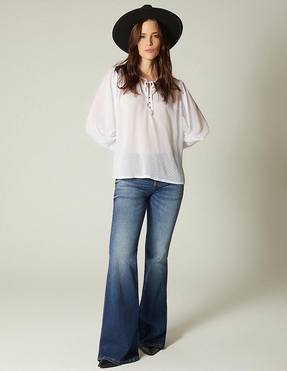 Blusa Studio F manga 3/4 para mujer