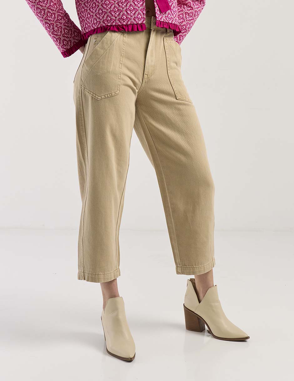 Jeans capri straight para mujer