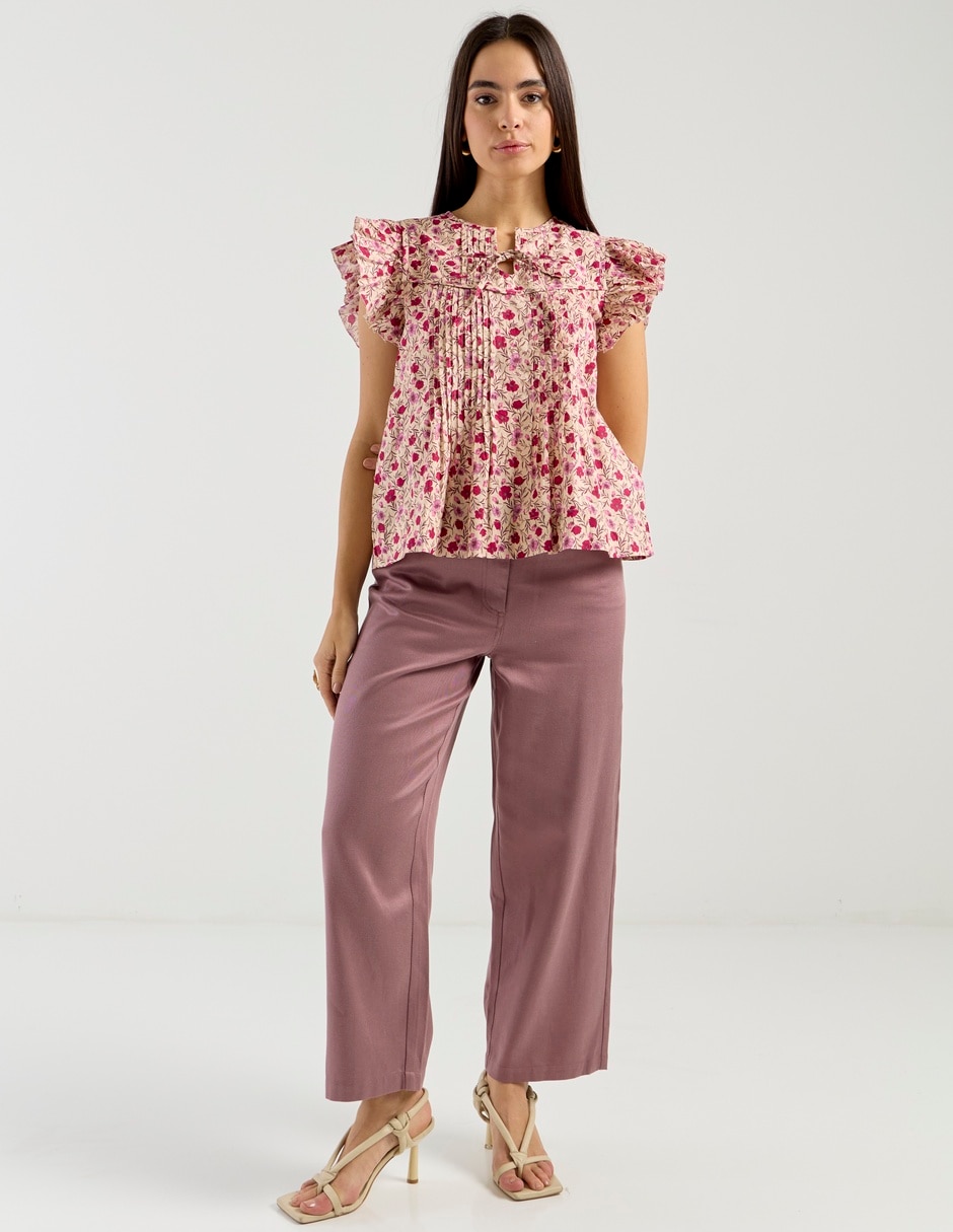 Blusa manga corta para mujer 3