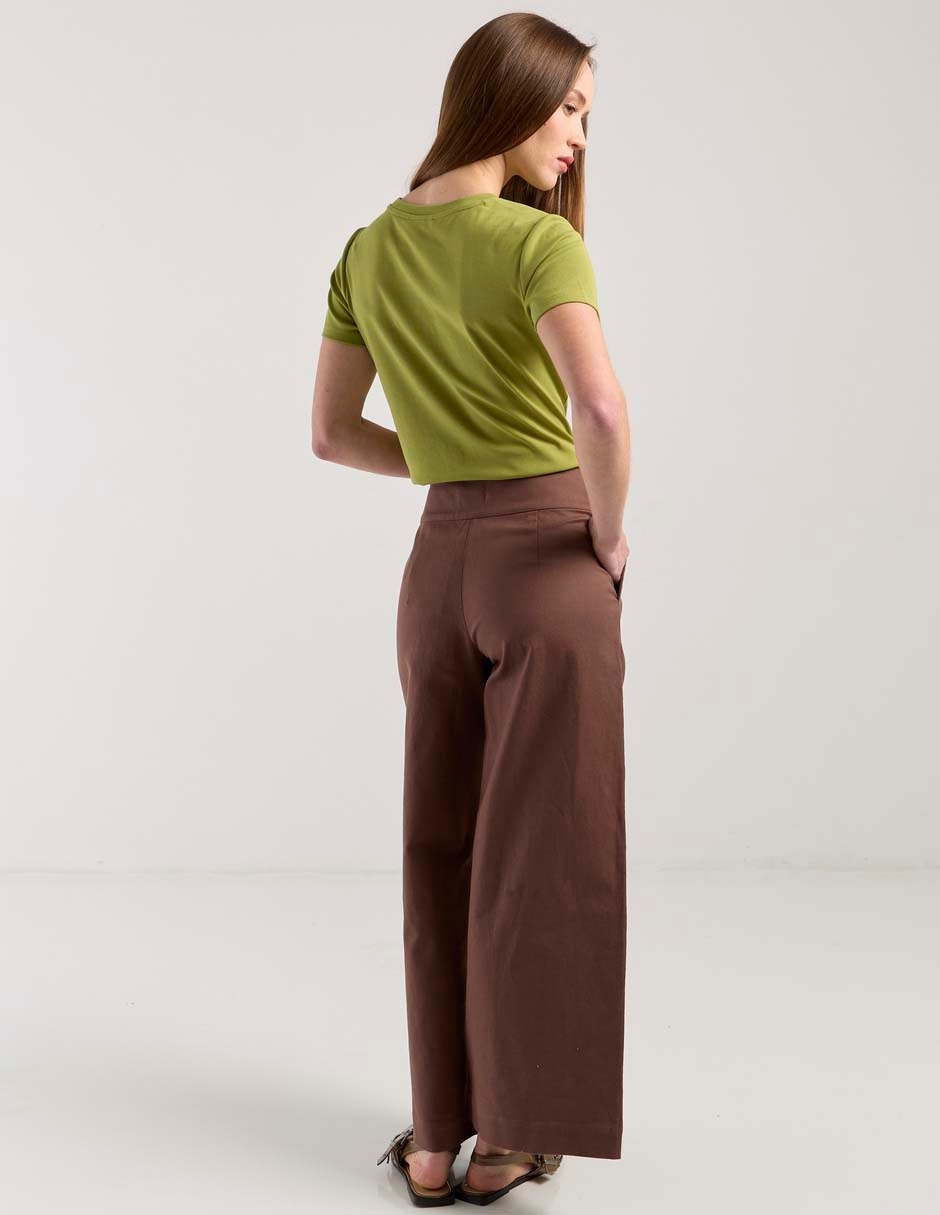 Pantalón acampanado amplio para mujer 2