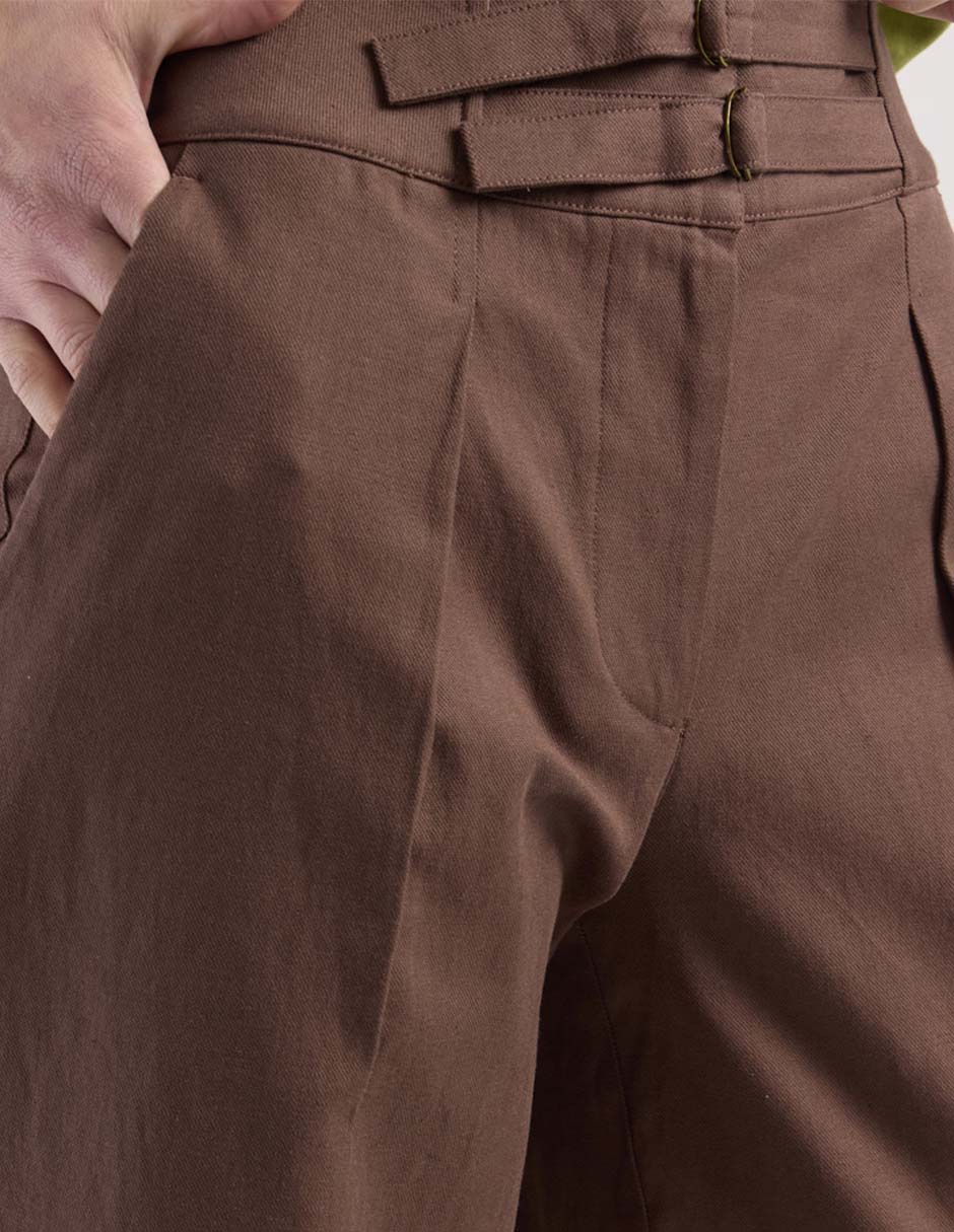 Pantalón acampanado amplio para mujer 4