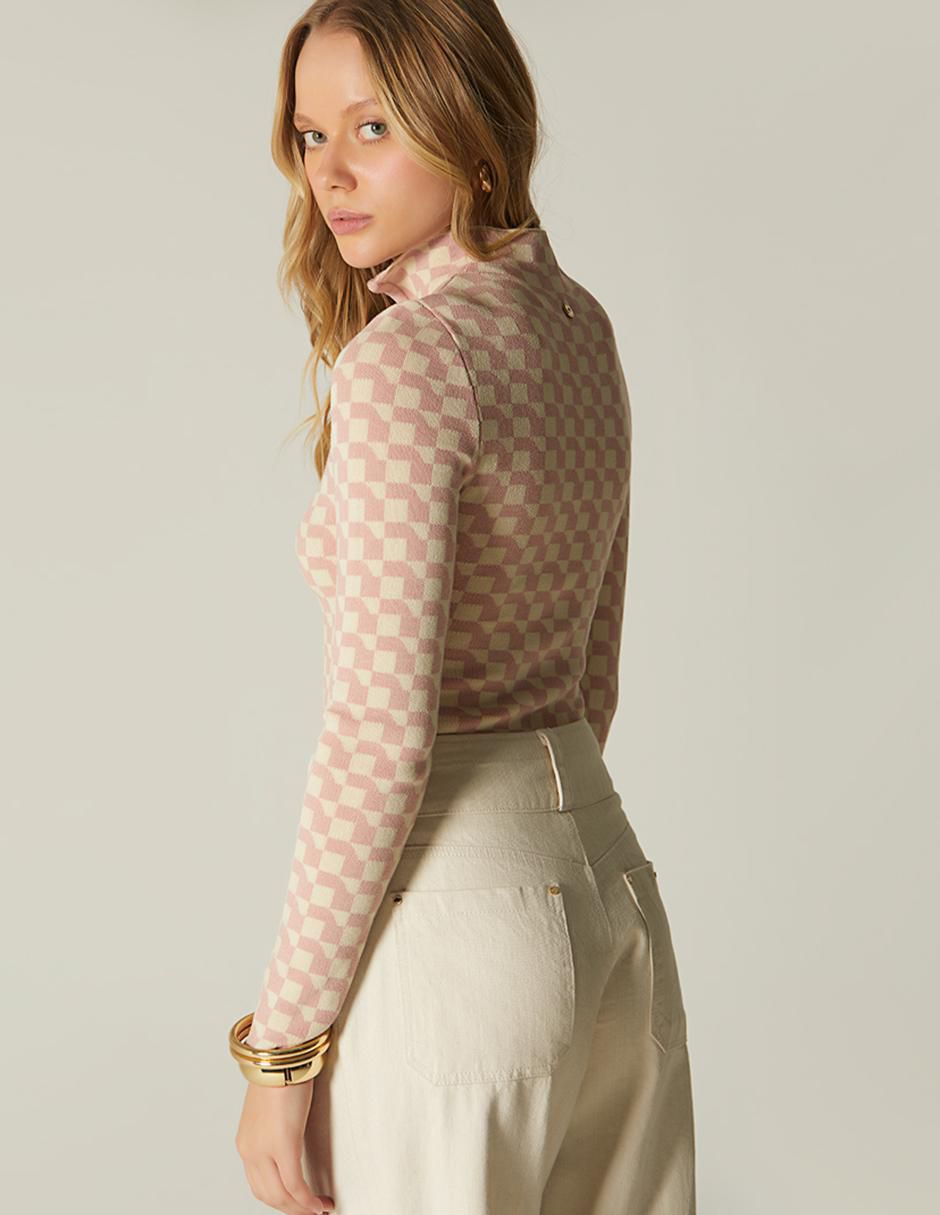 Suéter cuello alto para mujer 4