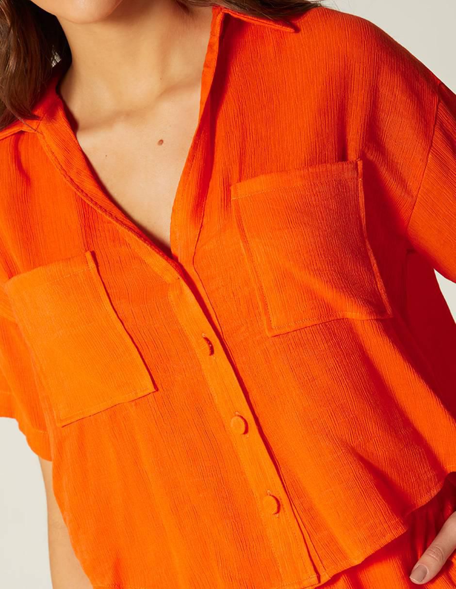 Blusa Studio F manga corta para mujer