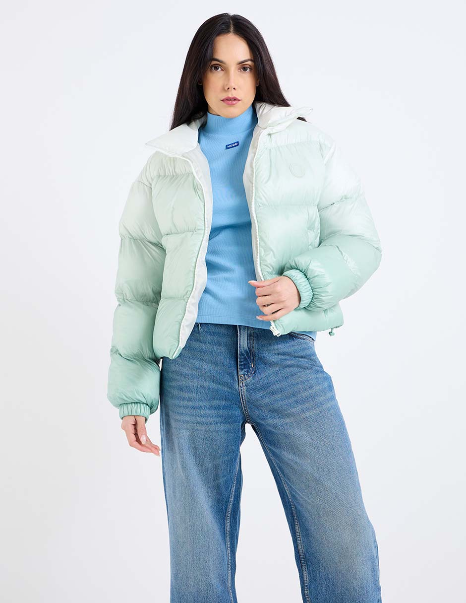 Chamarra acolchada impermeable para mujer