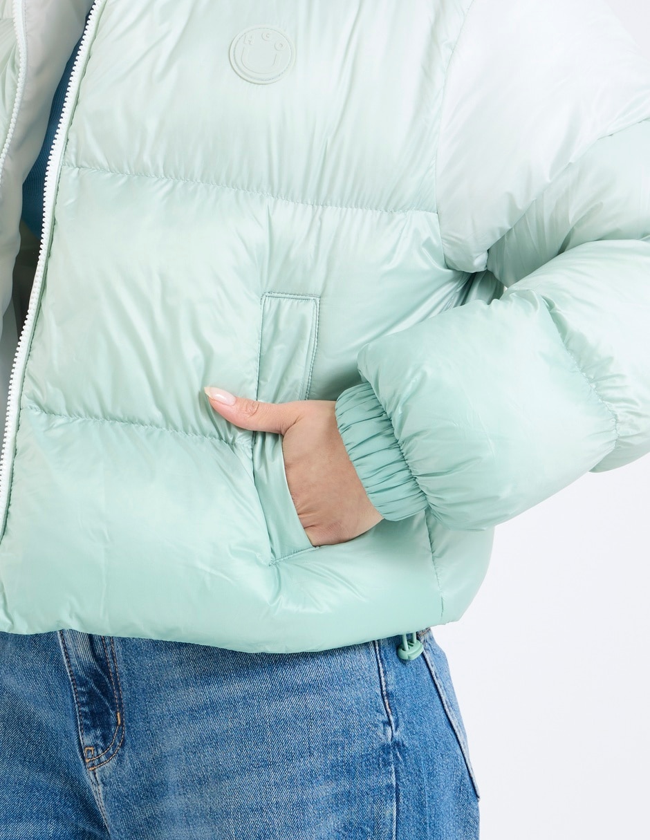 Chamarra acolchada impermeable para mujer 4