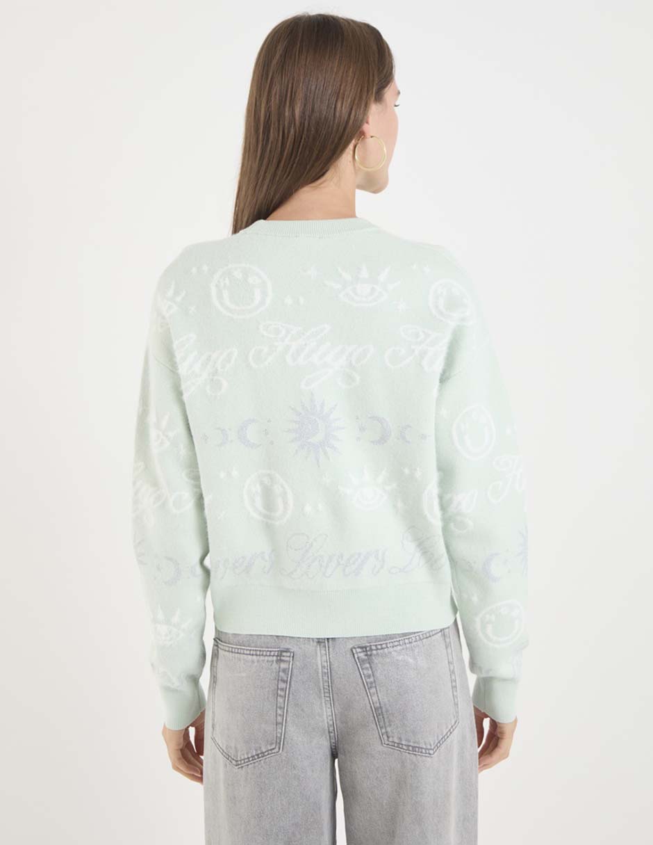 Suéter cuello redondo para mujer 2
