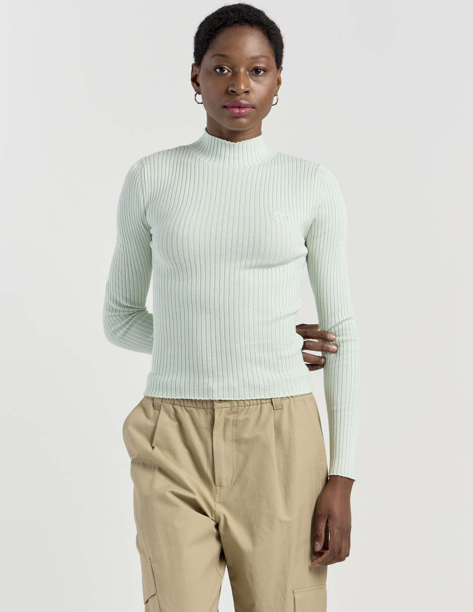 Suéter cuello alto para mujer