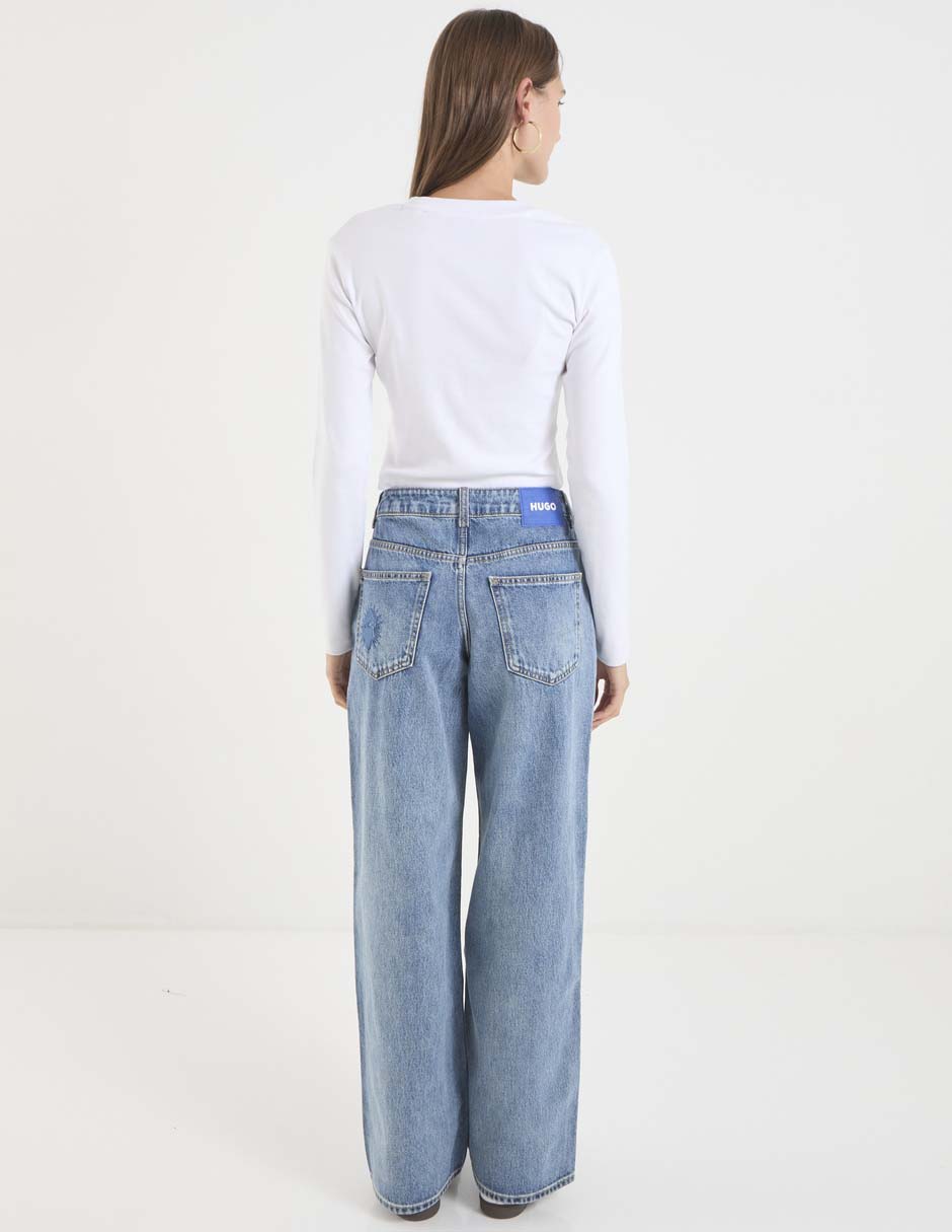 Jeans straight para mujer 2