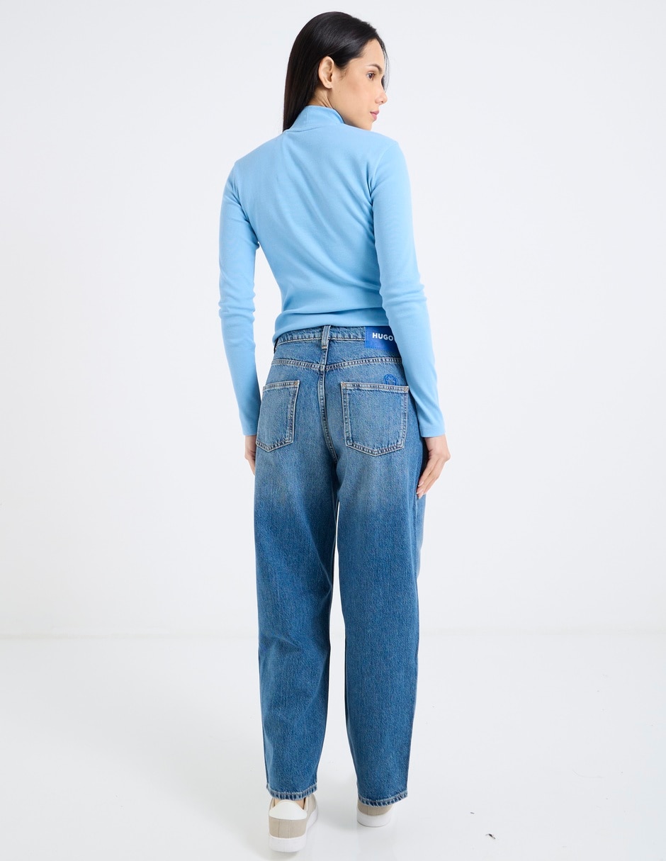 Jeans straight para mujer 2