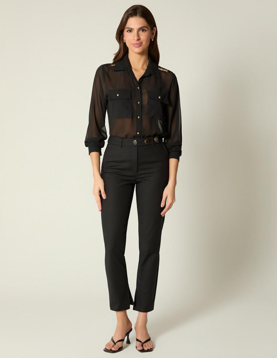 Pantalón chino slim para mujer 2
