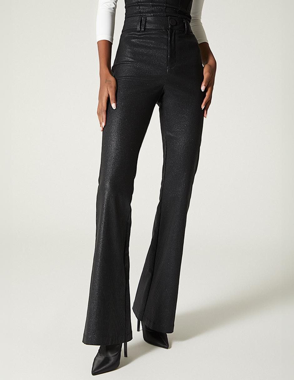 Pantalón acampanado amplio para mujer