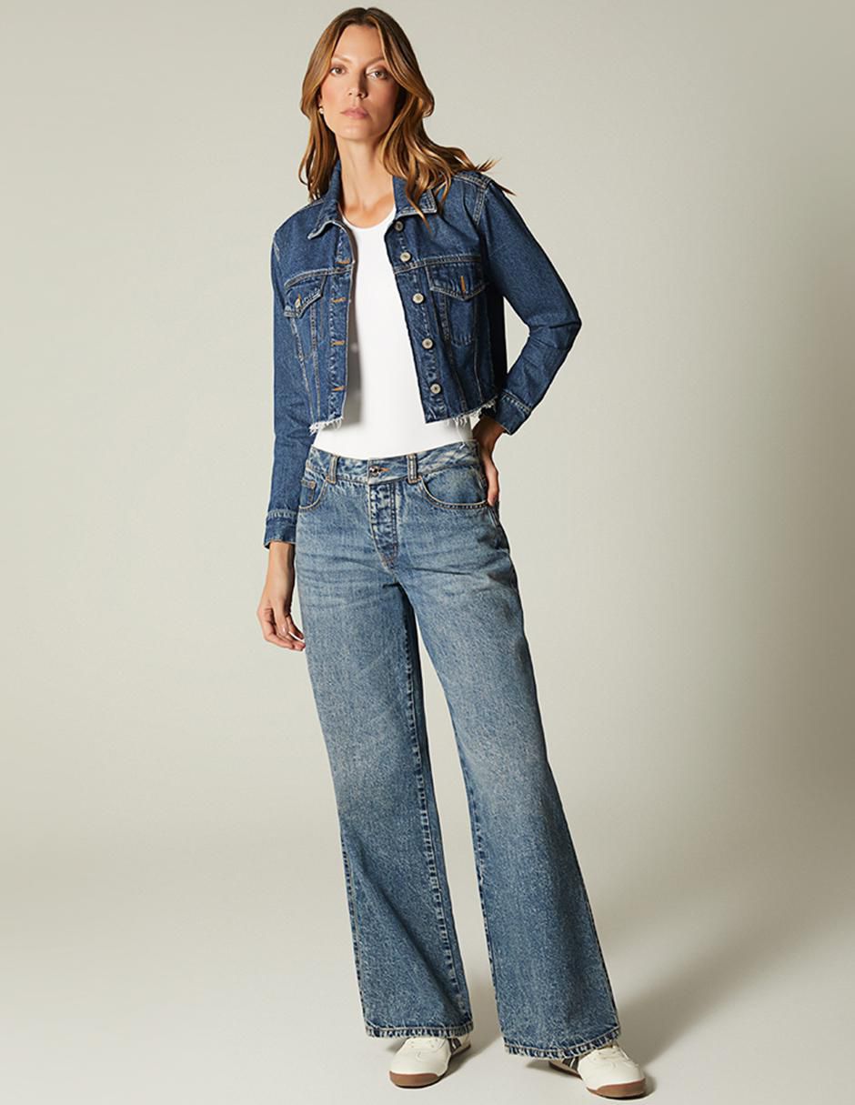 Chamarra denim de mezclilla para mujer 3