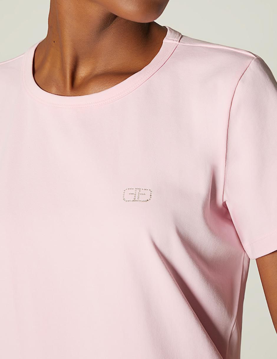 Playera manga corta cuello redondo para mujer 3
