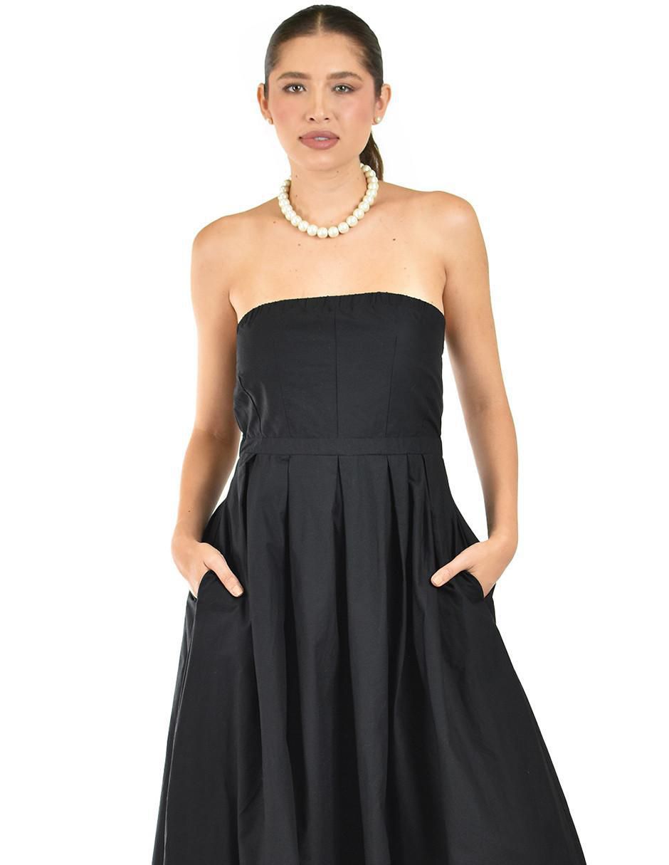 Vestido midi de fiesta escote bajo 4