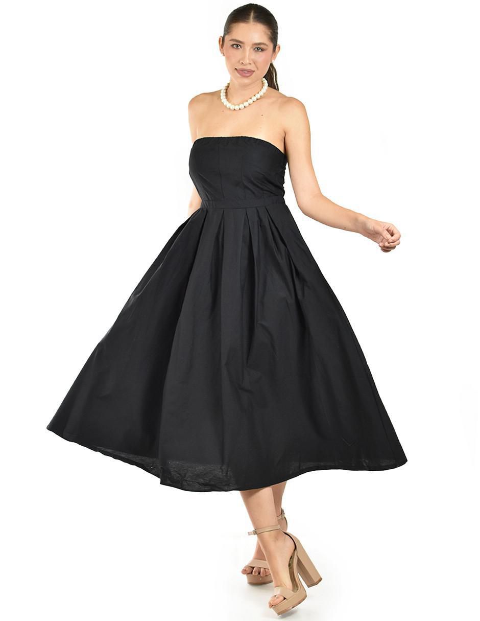 Vestido midi de fiesta escote bajo 5