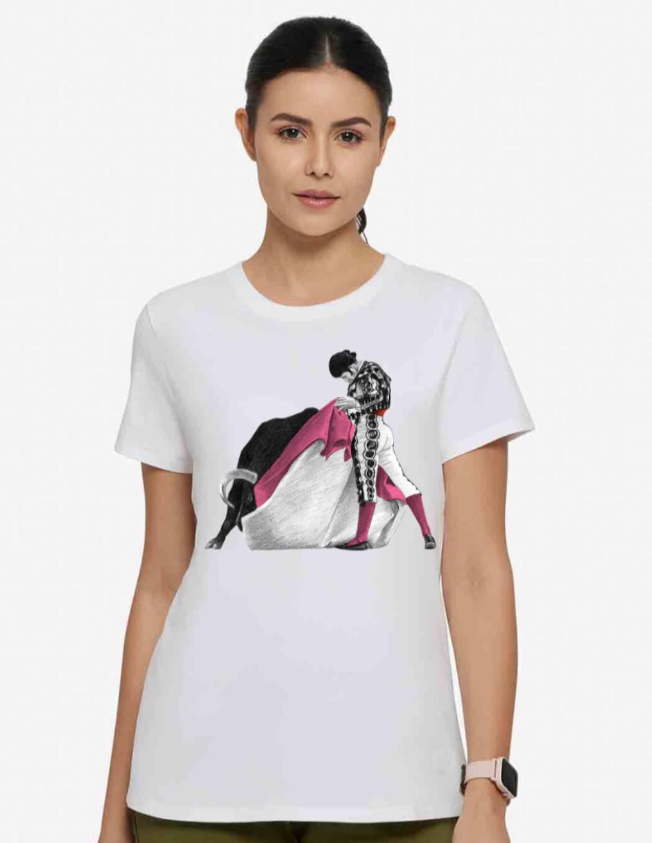 Playera manga corta cuello redondo para mujer Playera manga corta cuello redondo para mujer