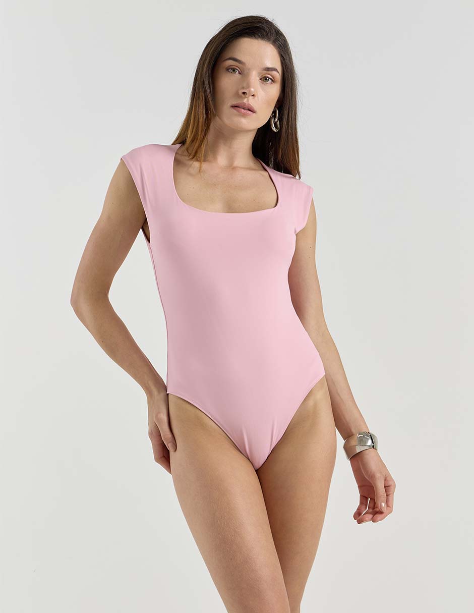 Body escote medio para mujer