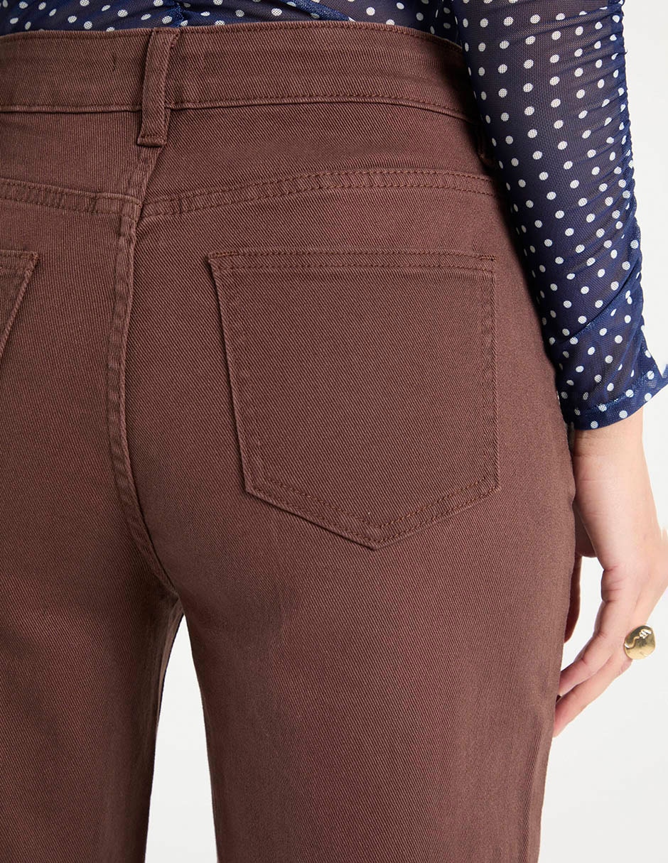 Jeans capri wide leg para mujer 5