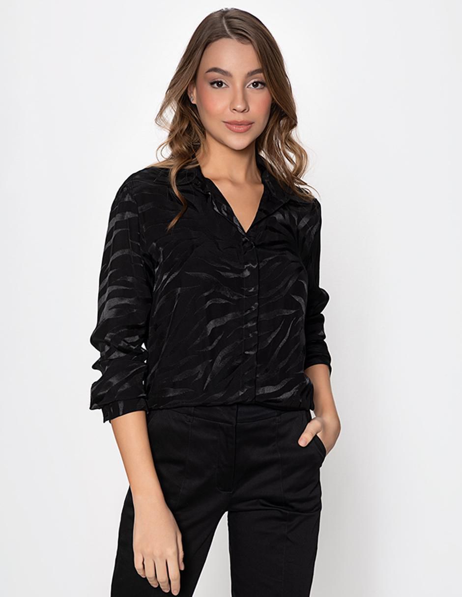 Blusa manga larga para mujer