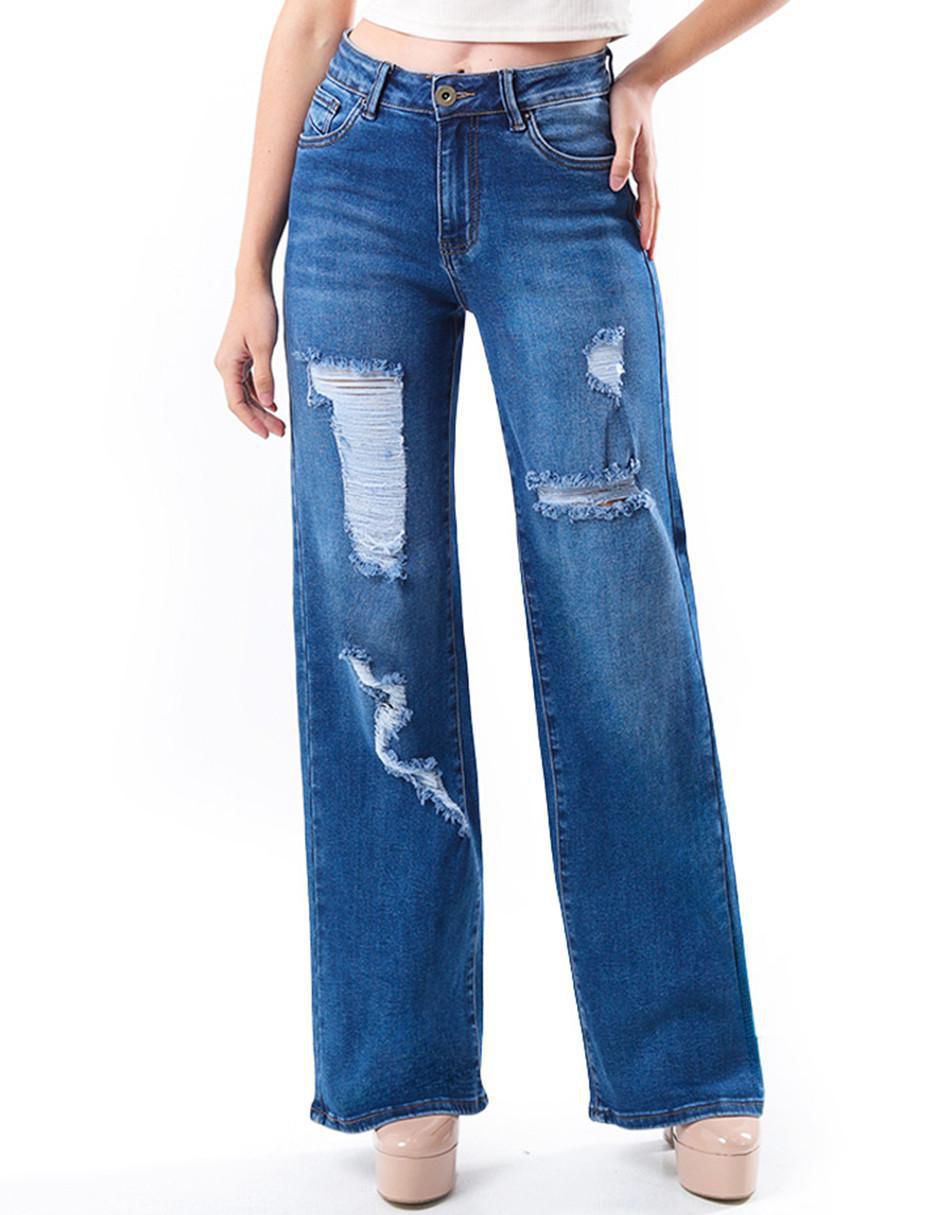 Jeans wide leg para mujer