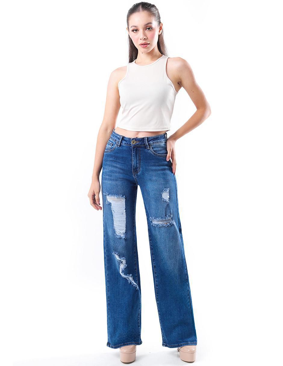Jeans wide leg para mujer 4