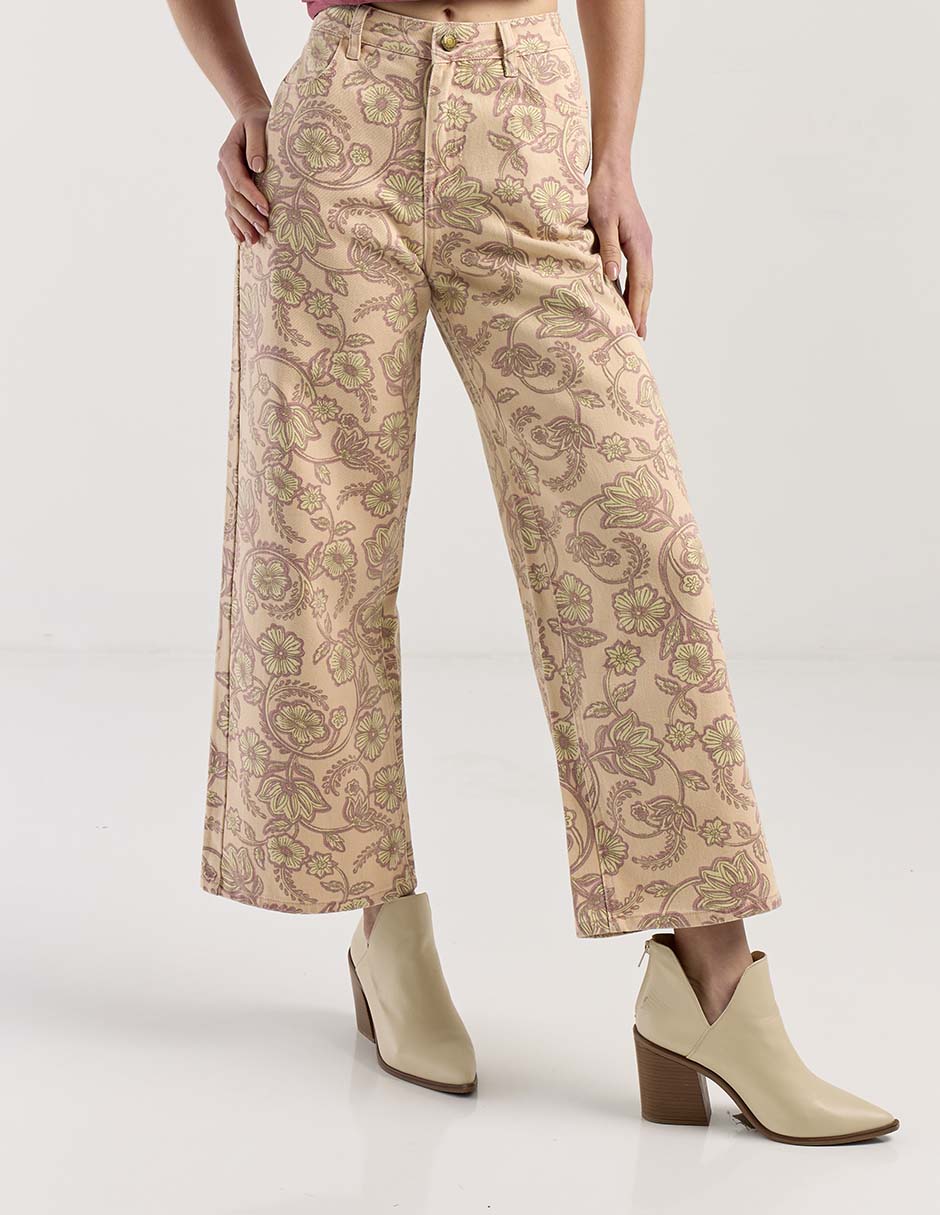 Jeans relaxed wide leg para mujer