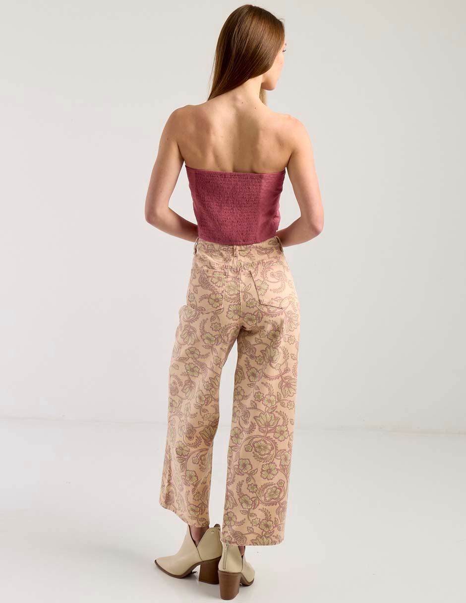 Jeans relaxed wide leg para mujer 2