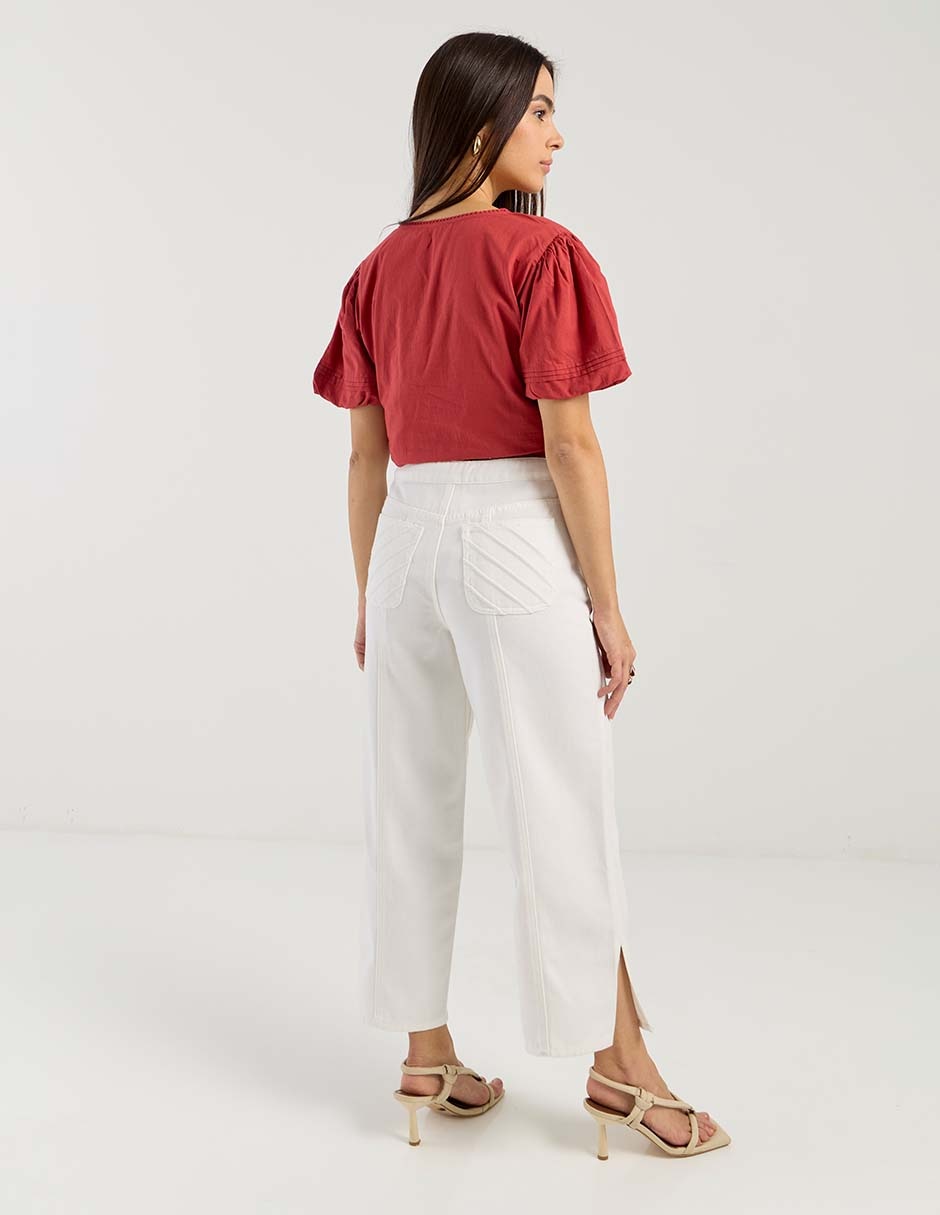 Jeans relaxed straight para mujer 2