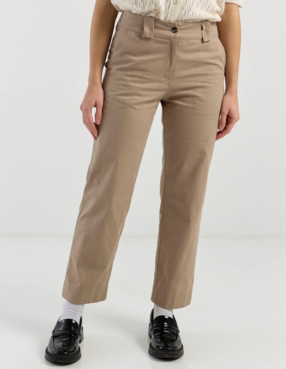 Pantalón chino straight para mujer