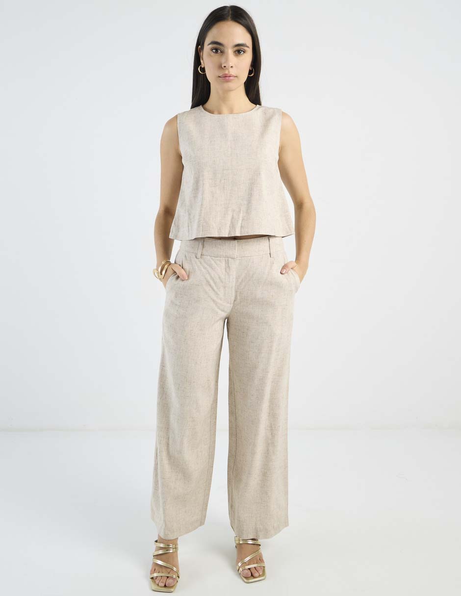 Pantalón Petite Studio amplio para mujer 2