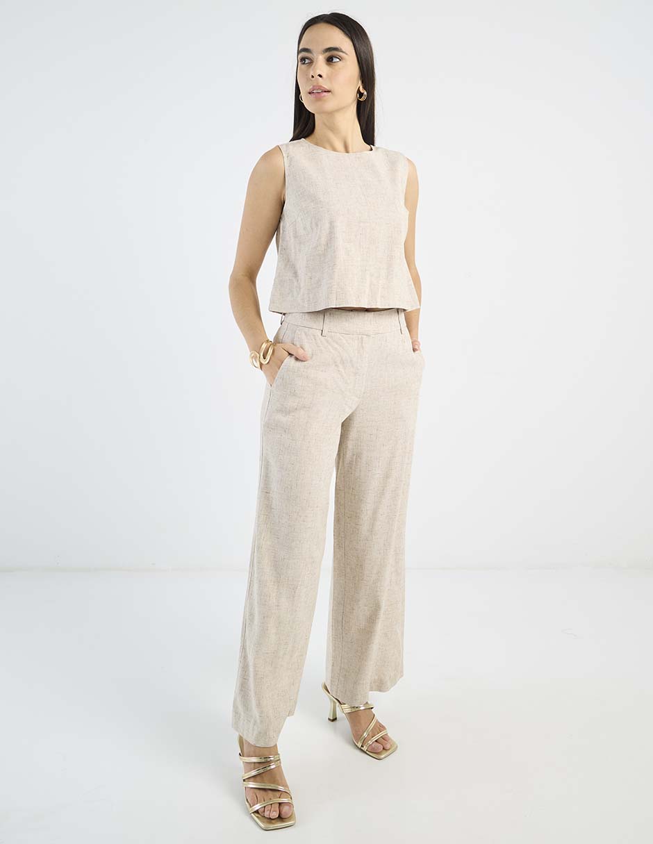 Pantalón Petite Studio amplio para mujer 3
